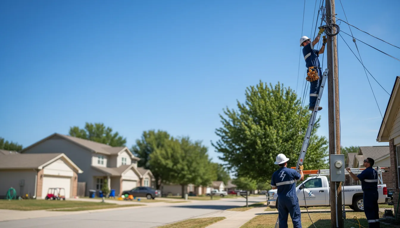 Residential electrician providing installation services in Harvey, IA